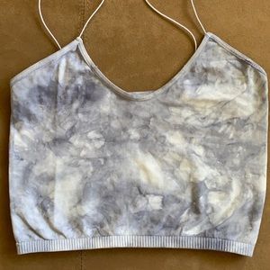Free People tie dye cropped tank top